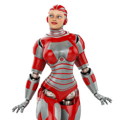 WOMAN ROBOT pin up close up