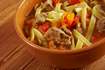 oriental uzbek soup lagman