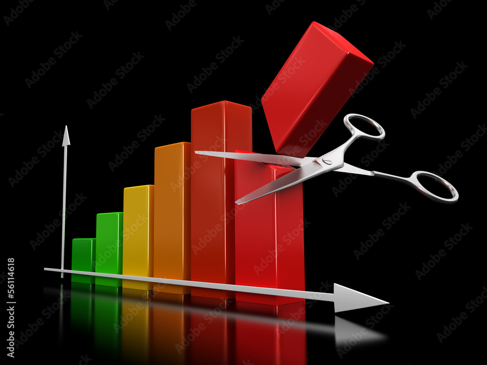Poster scissors and graph (clipping path included)