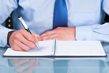 geschäftsmann beim meeting