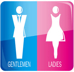 male and female sign Vector