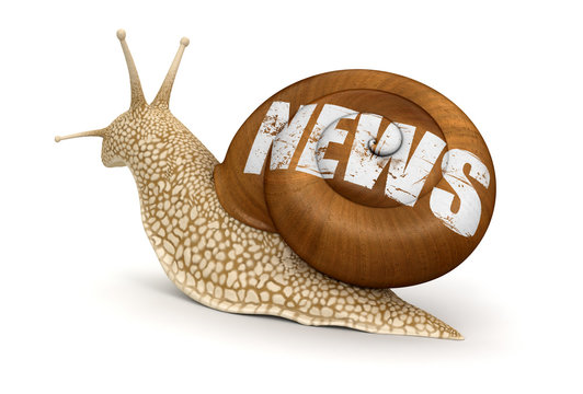 News Snail (clipping path included)
