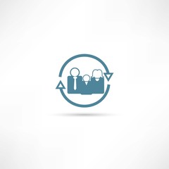 Obraz premium family icon