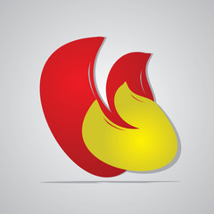 letter v  abstract design