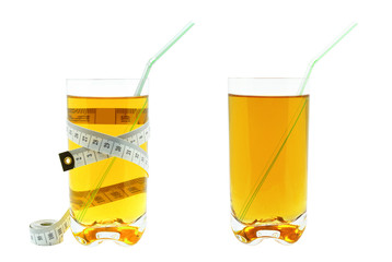 apple juice and meter