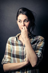 thoughtful woman