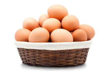 cesta de huevos
