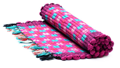 Door mat over white background