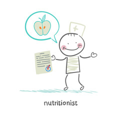 nutritionist shows the document speaks of healthy food