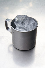 ice in glass