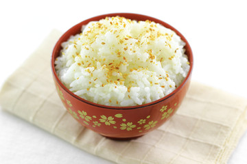 Japanese rice with sesame seeds