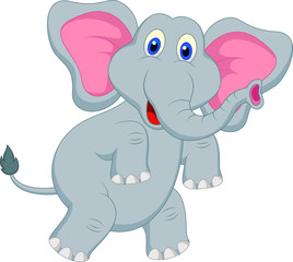 Obraz premium funny elephant cartoon