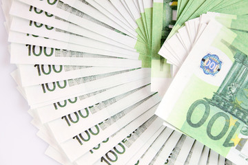 Stack of 100€ bills