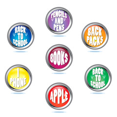 Back to School Buttons