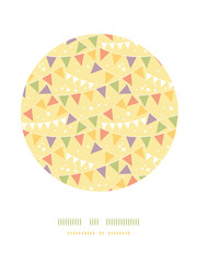 Vector Party Decorations Bunting Circle Decor Pattern Background