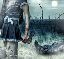 Halloween horror concept.