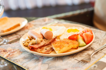 breakfast in the hotel