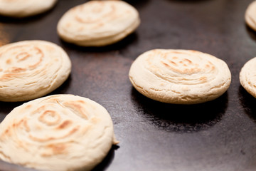Lotus-leaf-shaped pancake, a kind of Chinese food