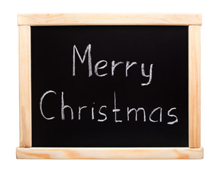 Obraz premium Merry christmas - writtent on blackboard