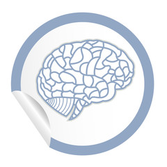 vector human brain icon