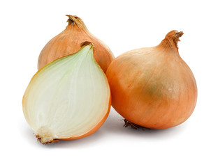 bulb onions isolated
