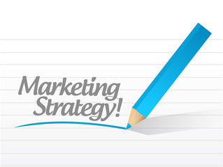 Marketing Strategy written on a white paper