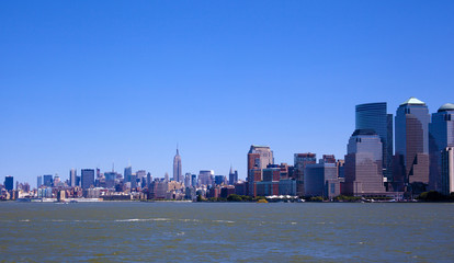 Fototapeta premium New York City Skyline on a beautiful day