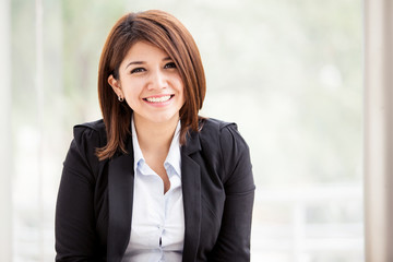 Portrait of a beautiful business school student