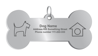 Vector identity tags for dog - 56137200