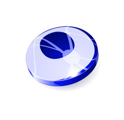 Glossy spheres ABC. Vector.