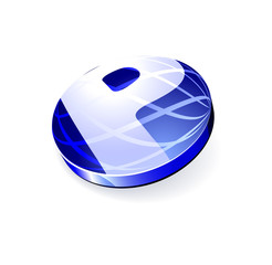 Glossy spheres ABC. Vector.