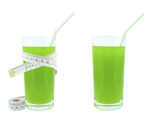 juice with kiwi and meter