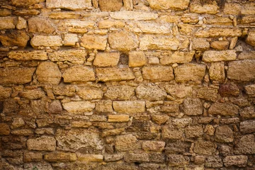 Tissu par mètre Pierres Mur de pierre sale