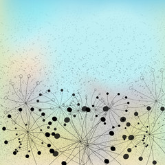 abstract silhouettes  plants