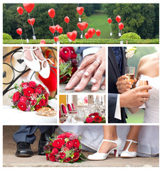 Hochzeit rot weiß