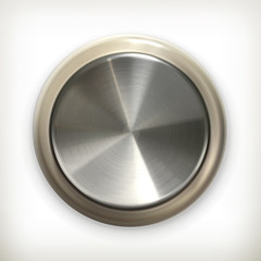 Metal button, detailed icon