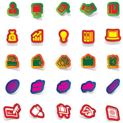Sticker icon sticker label sticker vector icon collection 