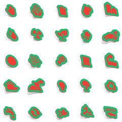 Sticker icon sticker label sticker vector icon collection