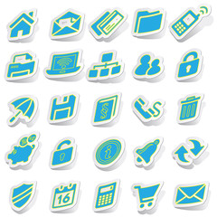 Sticker icon sticker label sticker vector icon collection
