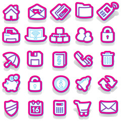 Sticker icon sticker label sticker vector icon collection