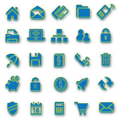 Sticker icon sticker label sticker vector icon collection