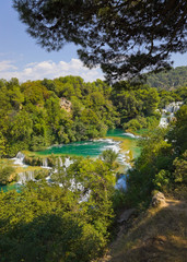 Fototapeta na wymiar Waterfall KRKA in Croatia