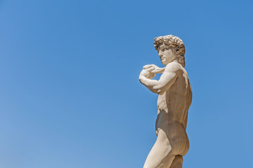 Michelangelo's David statue in Florence, Italy