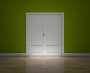 Closed doors