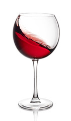 Glass of red wine