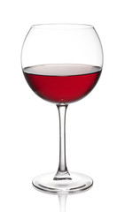 Glass of red wine