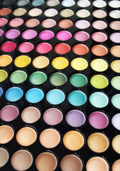 Colorful eye shadows