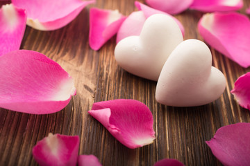 Obraz premium Rose petals.