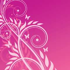 vector background: floral abstraction