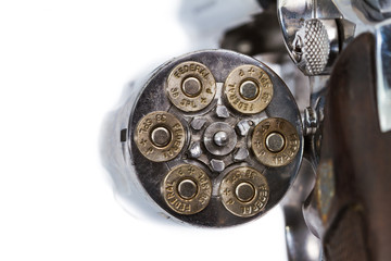 Bullets in handgun revolver - 56146463